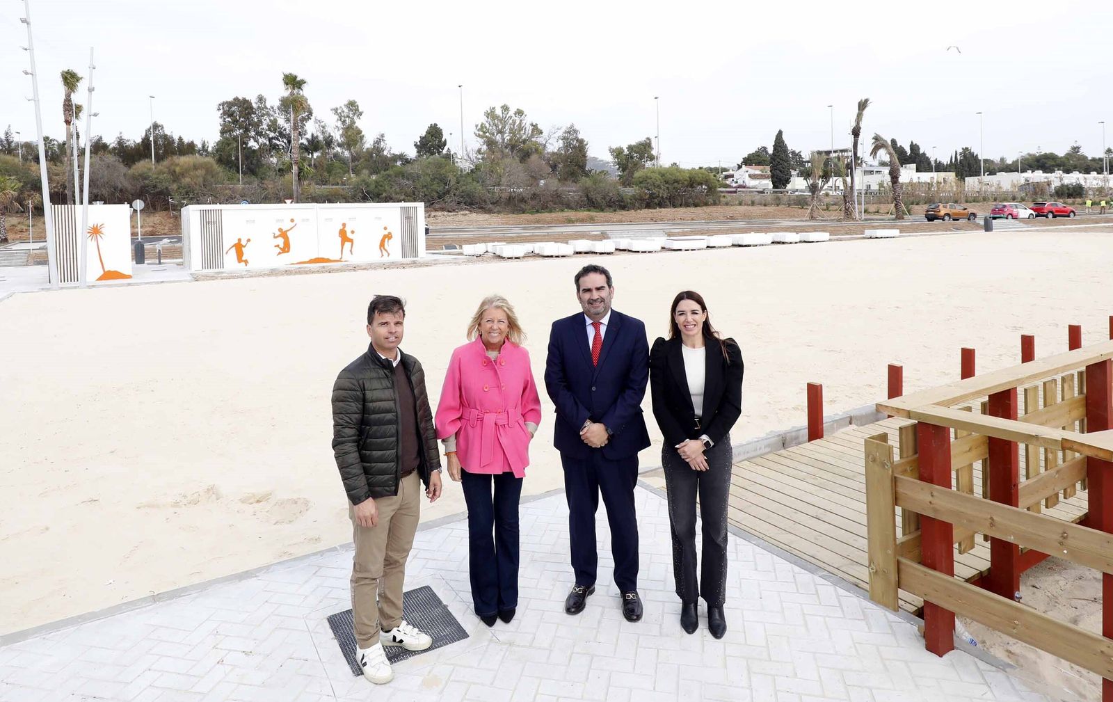 La visita institucional al Parque del Mediterráneo.