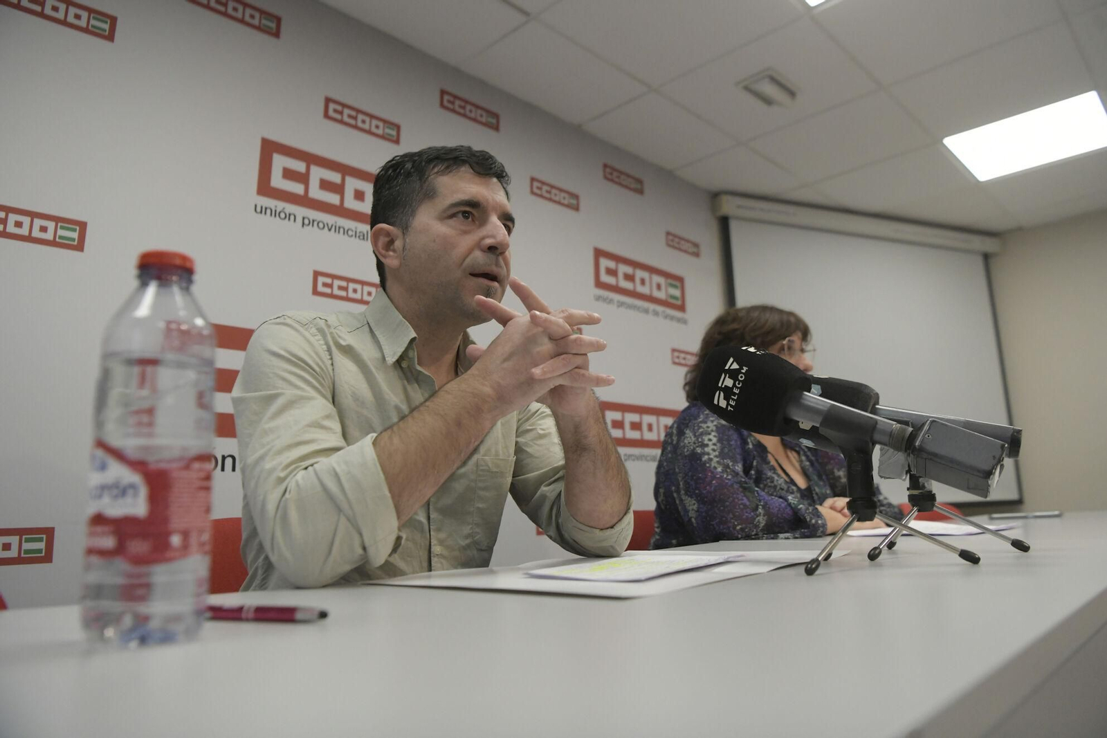 Rueda de prensa del secretario general de CCOO Granada, Daniel Mesa | Imagen de archivo