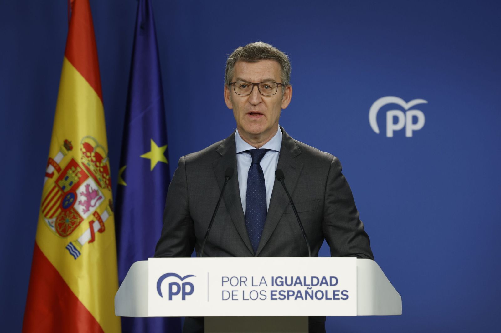 Alberto Núñez Feijóo, presidente del Partido Popular.