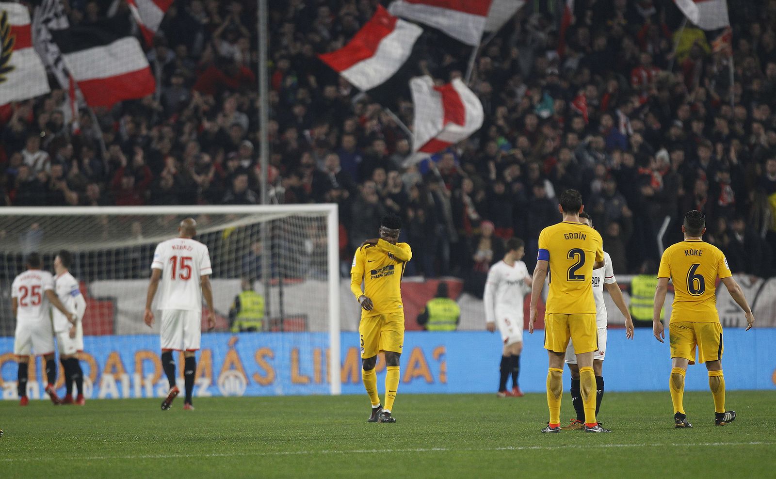 El Sevilla FC-Atlético de Madrid de Copa, en imágenes