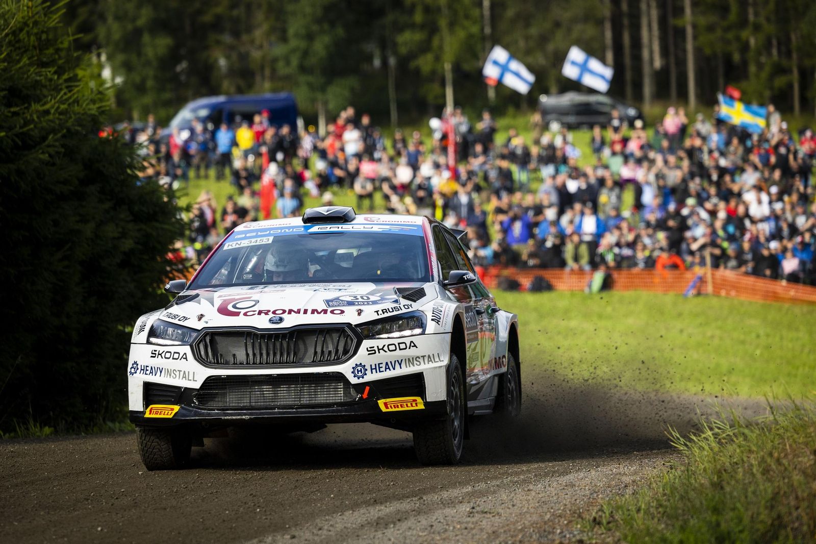 Mikko Heikkilä durante un rally.