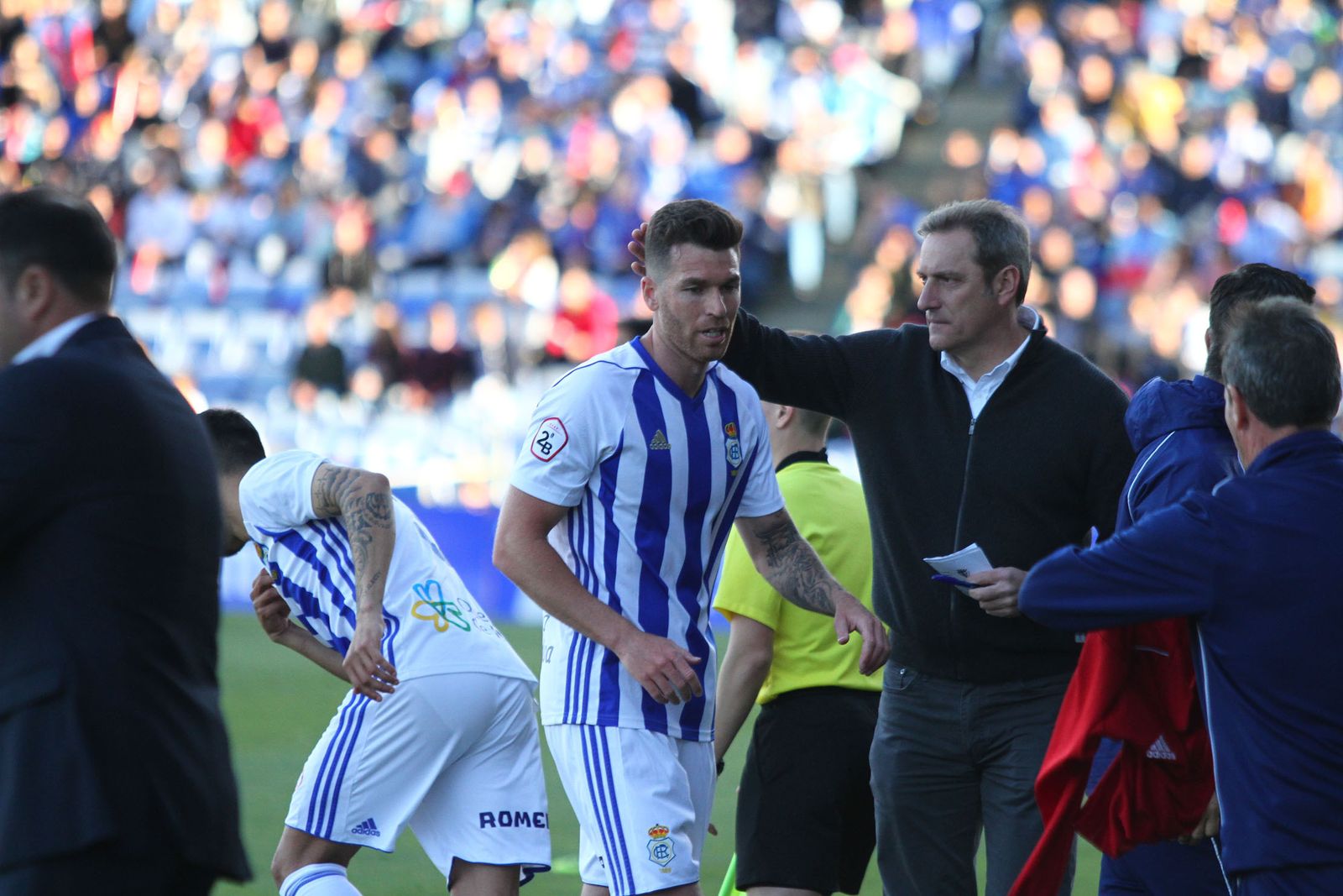 Imágenes del encuentro entre el Recreativo de Huelva y el San Fernando
