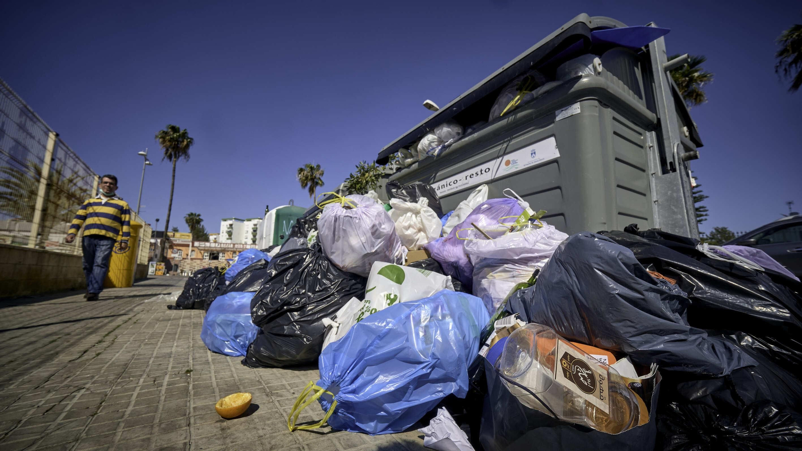 Huelga de basuras en El Puerto.