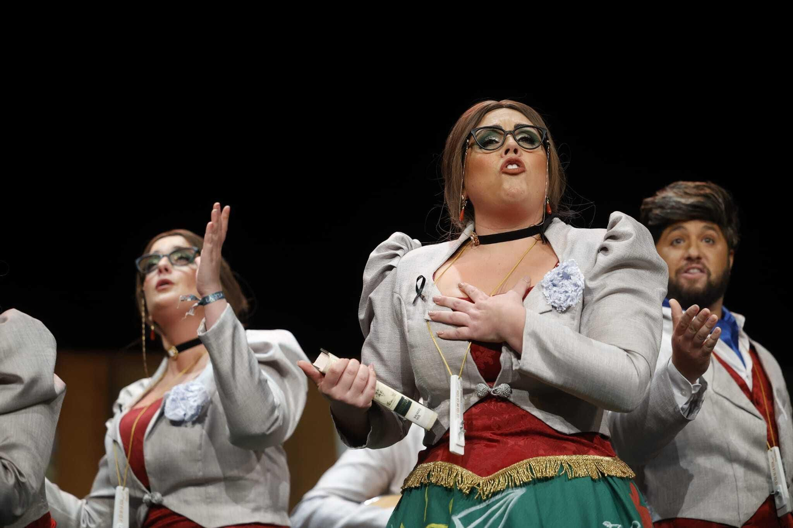 Comparsa 'Las tía de la tiza'.