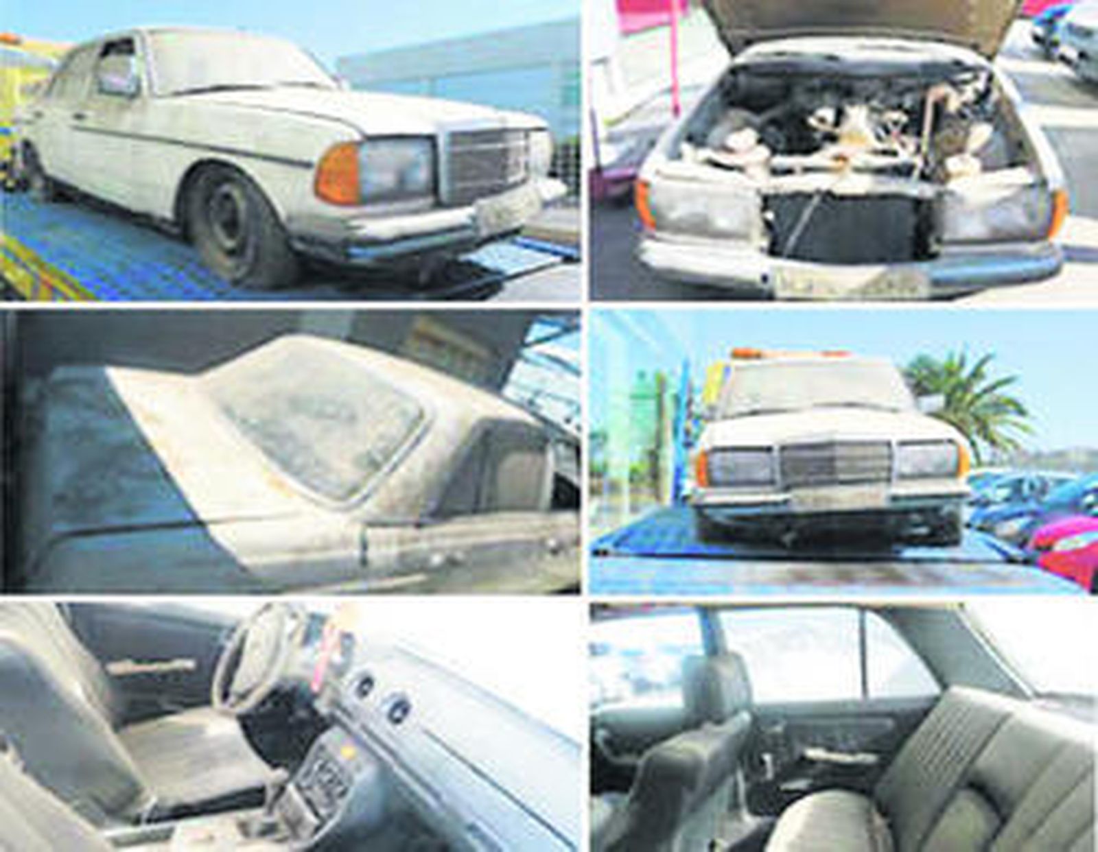 Imágenes del Mercedes de Camarón que muestra el concesionario a través de su web.