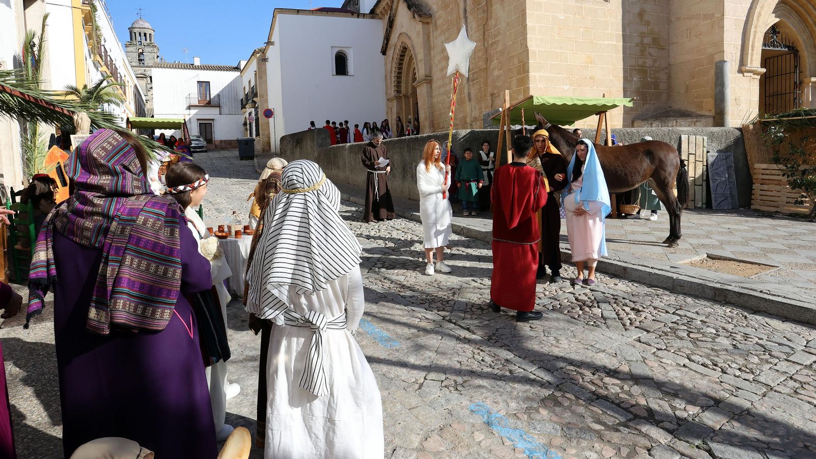 Imágenes del Belén Viviente de la plaza San Lucas en Jerez