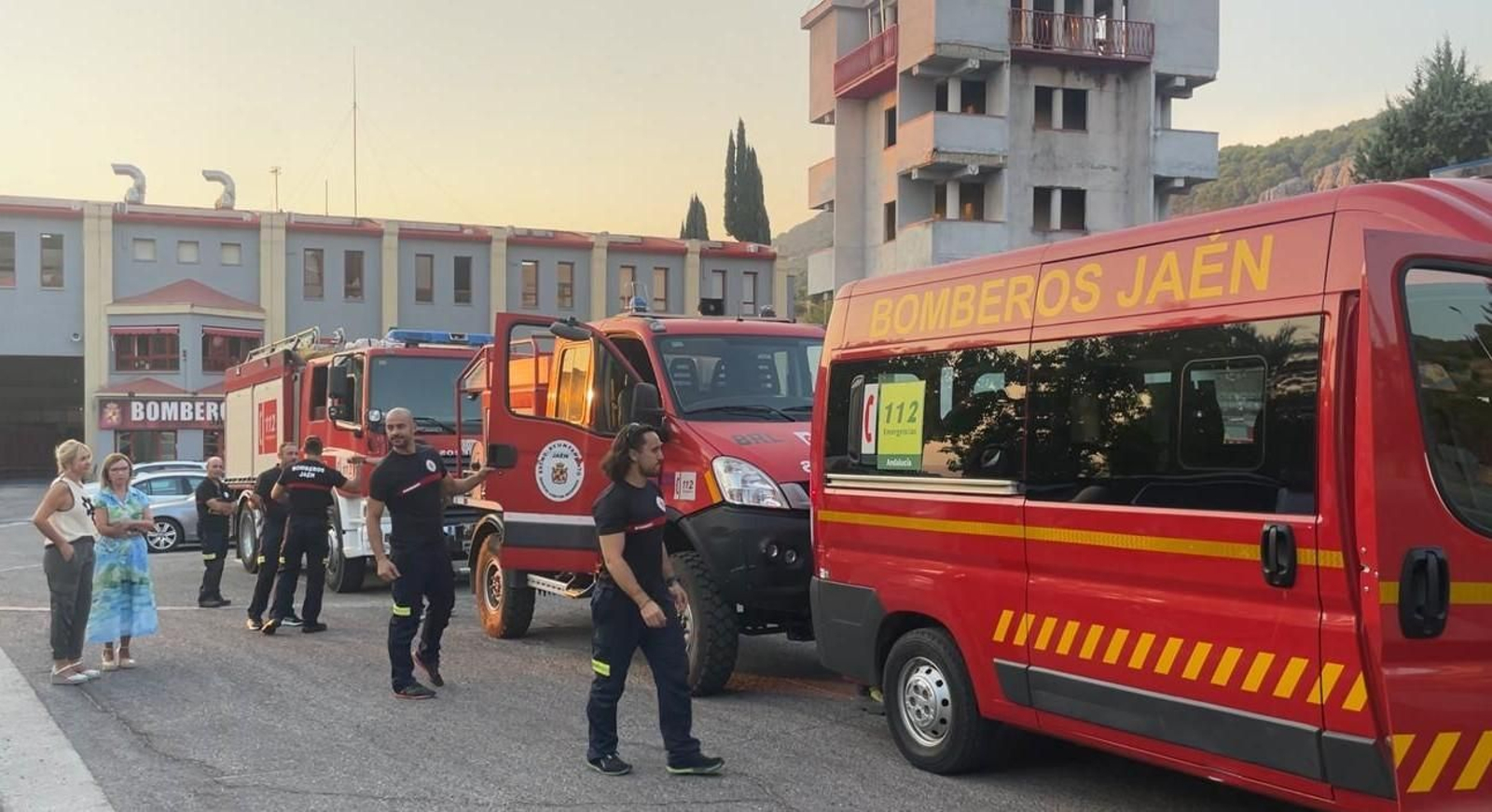 Bomberos de Jaén parten para ayudar en los incendios de Castilla y León.