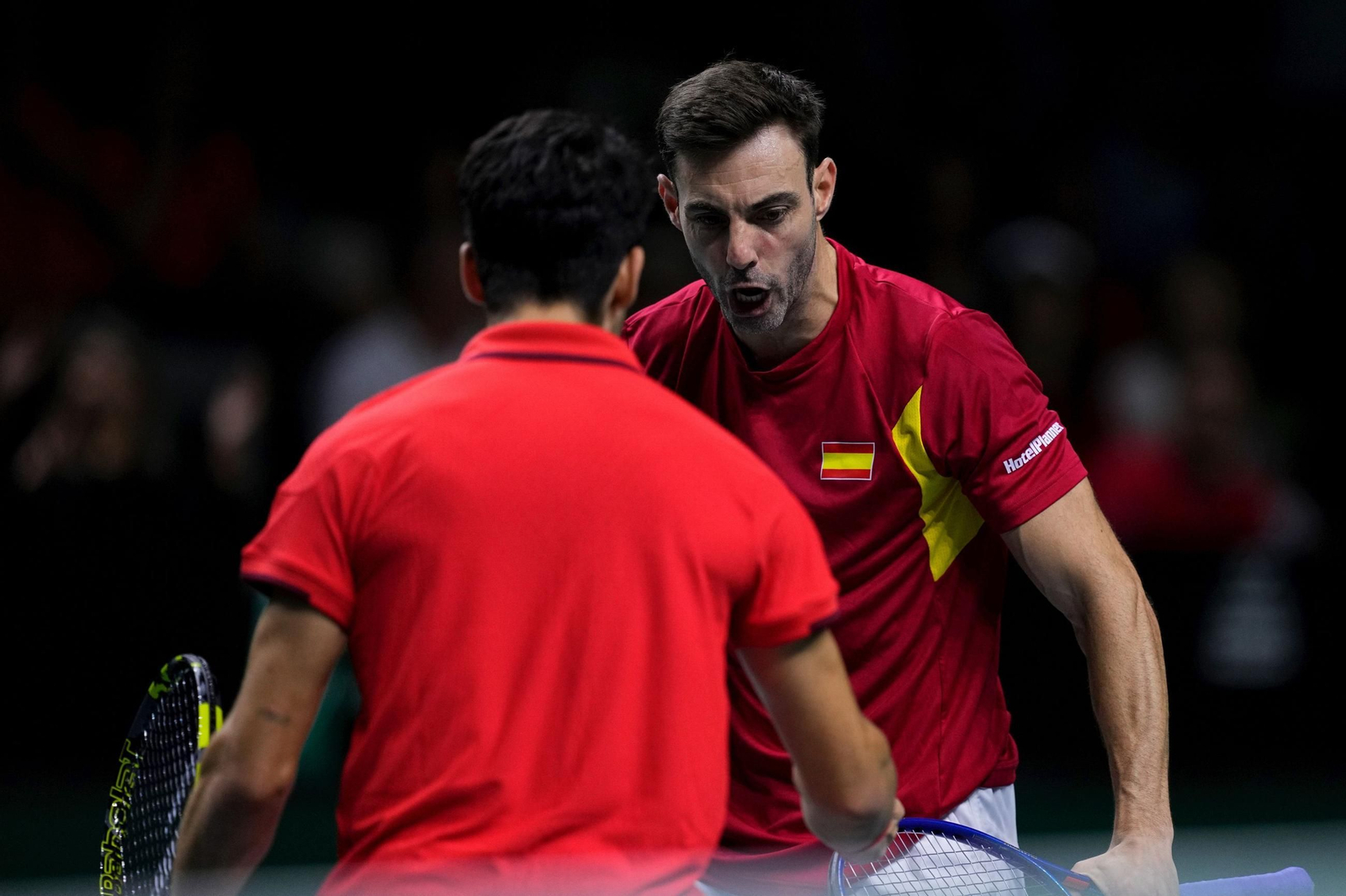 Las fotos de la derrota de España en el dobles ante Países Bajos