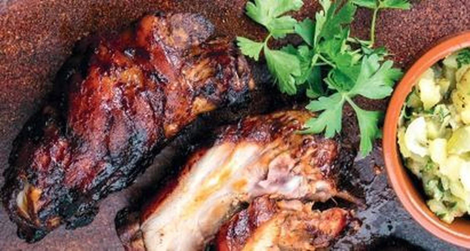 Cerdo servido a la manera de la Gran Marranada.