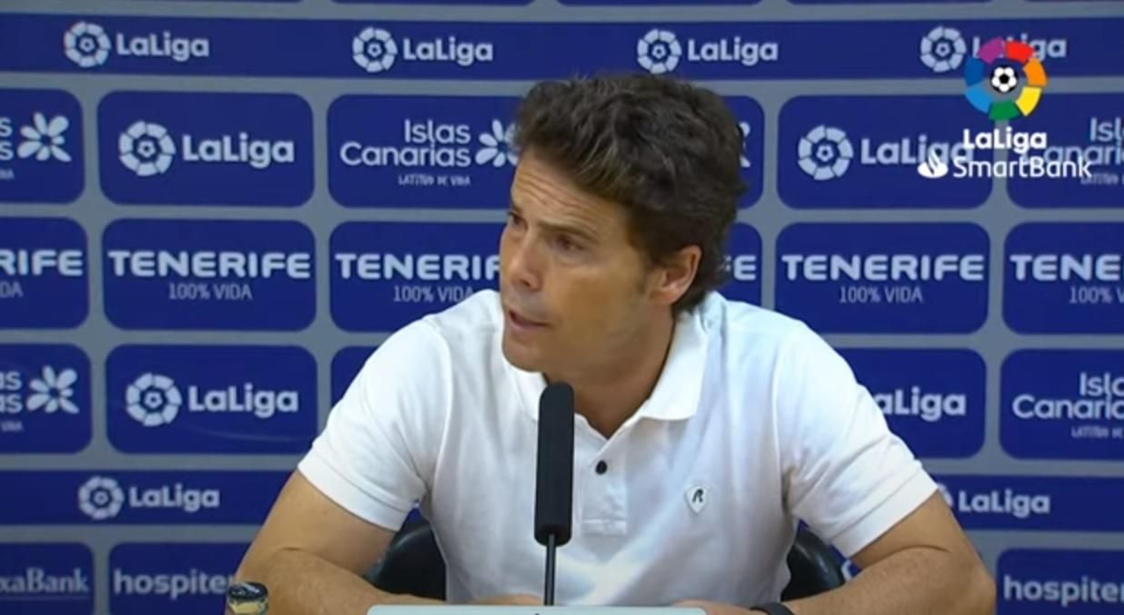 Rubi, en la rueda de prensa.