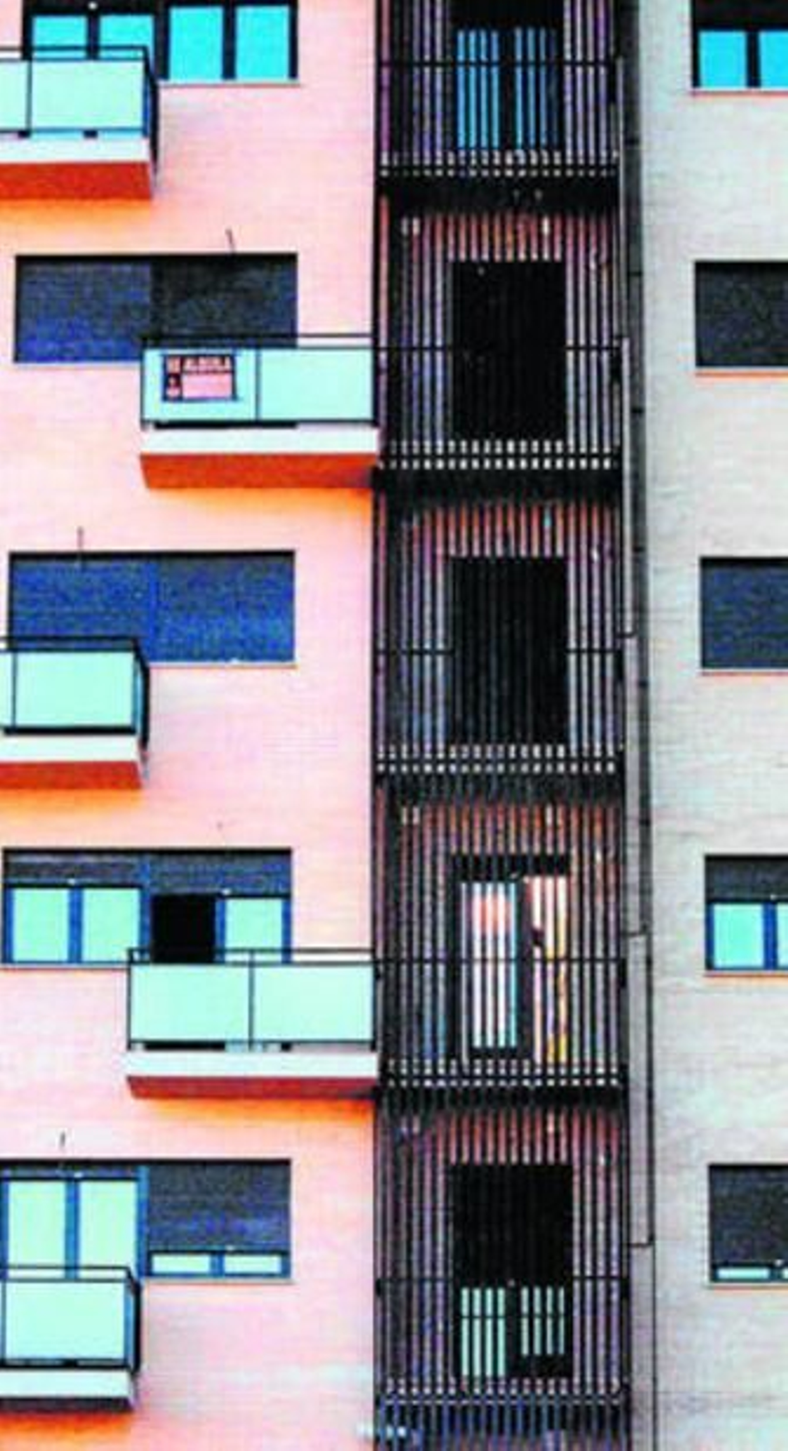 Un bloque de viviendas.