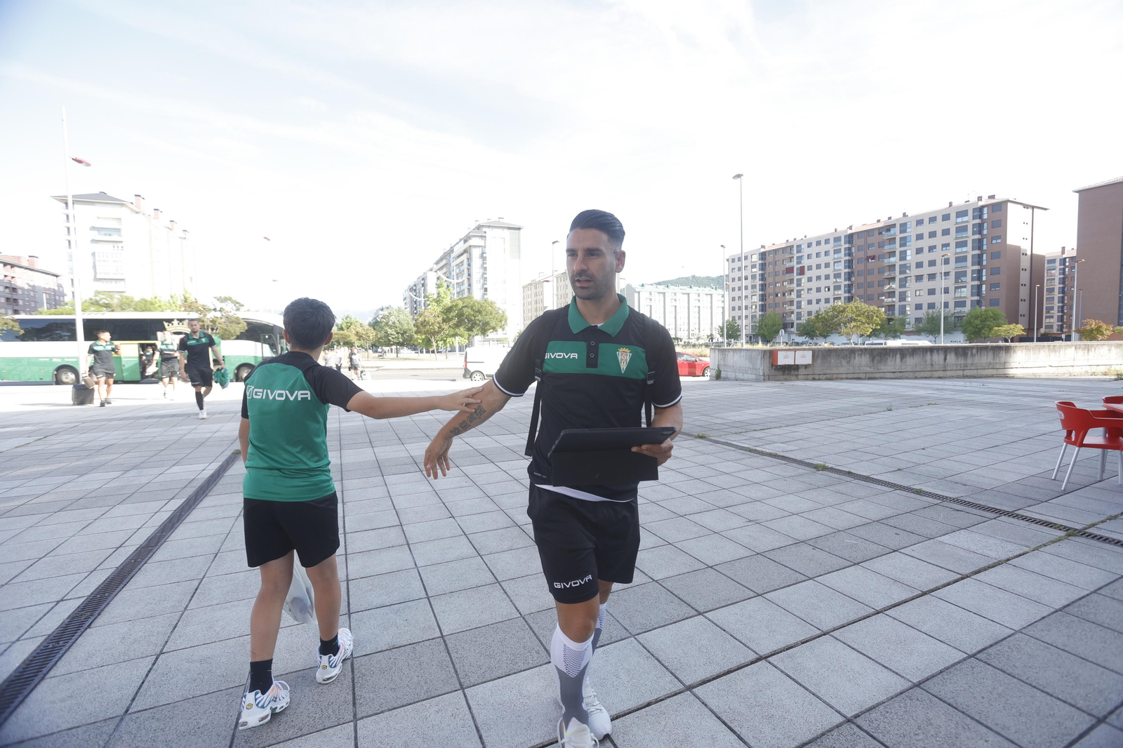 La llegada del Córdoba CF a Ponferrada, en imágenes