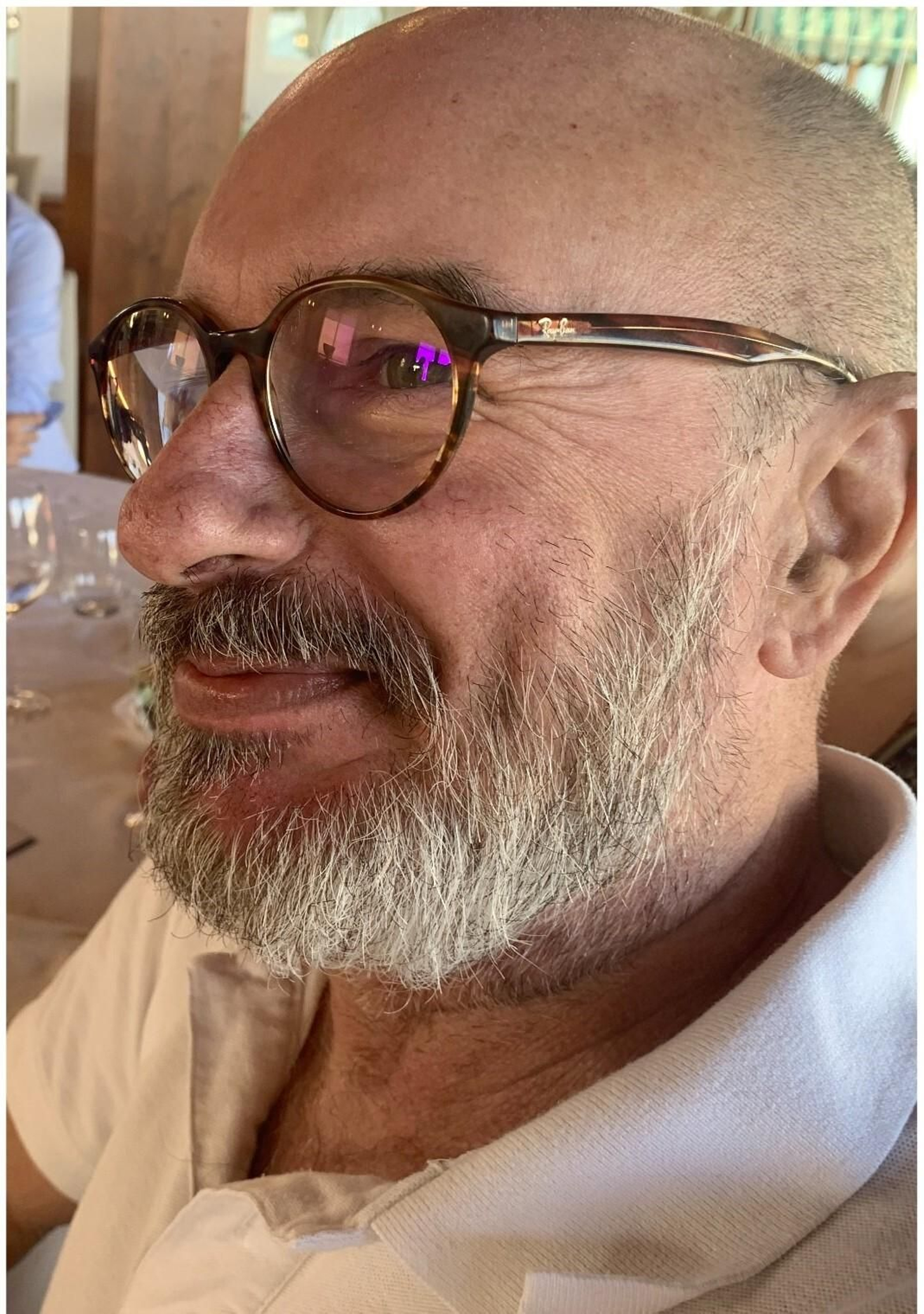 Santiago Burgos, en una foto compartida por el CEIP El Argar.