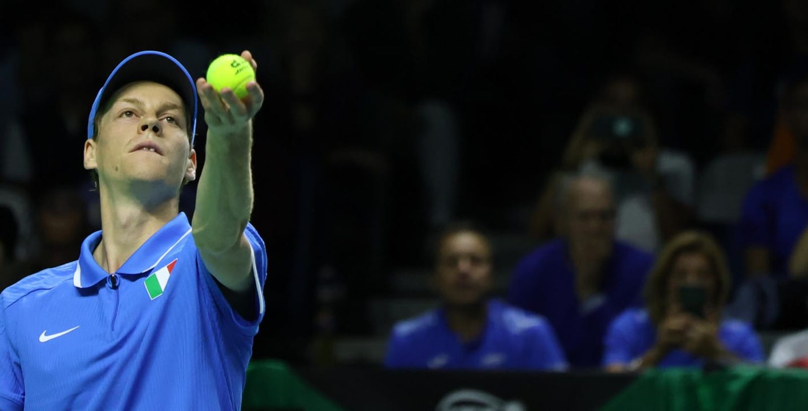 Jannik Sinner trae su show a Málaga.