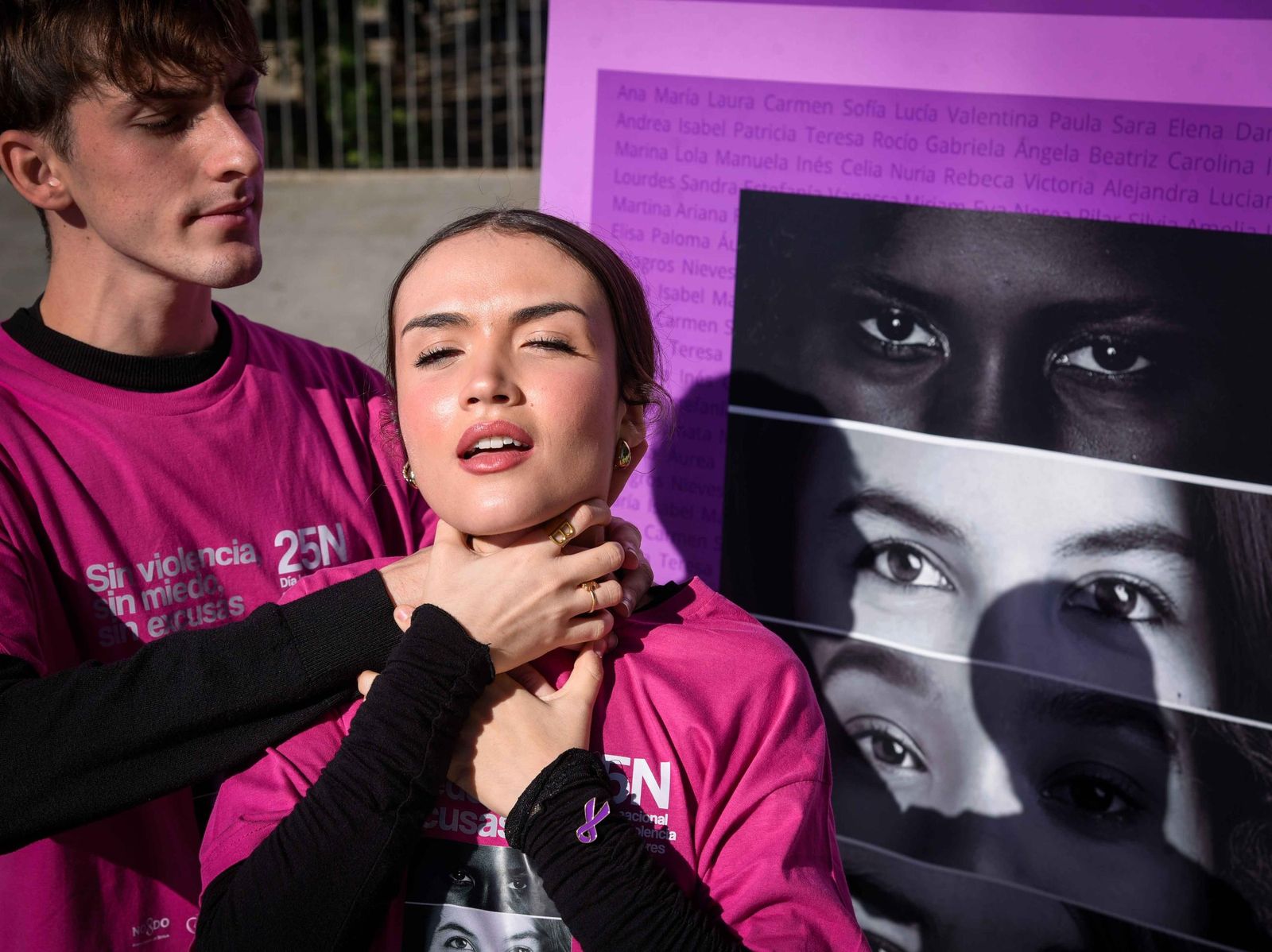 El 'flashmob' con motivo del 25-N