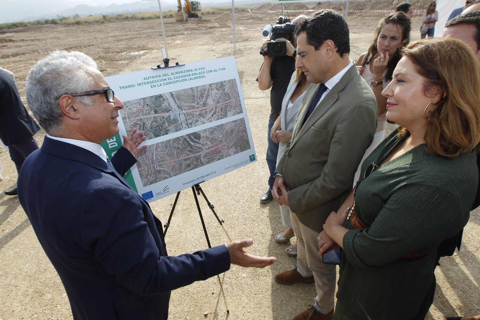 Fotogalería colocación primera piedra cuarto tramo Autovía del Almanzora