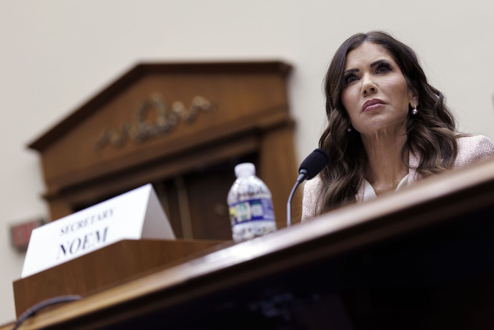 La secretaria de Seguridad Nacional de EEUU, Kristi Noem, en el Capitolio el pasado miércoles.