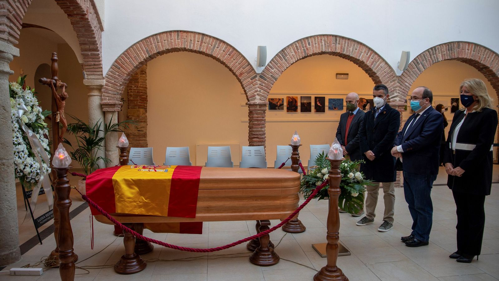 La capilla ardiente de Santana en Marbella