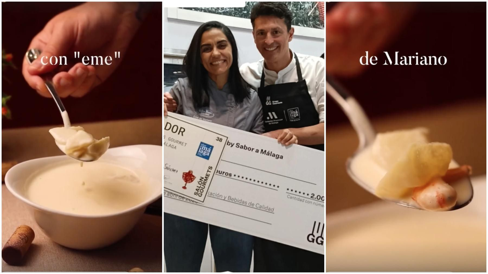 Mariano Sánchez y su gazpachuelo, ganadores del Campeonato de Gazpachuelos Gourmet by Sabor a Málaga. Mariano Sánchez y su gazpachuelo, ganadores del Campeonato de Gazpachuelos Gourmet by Sabor a Málaga.