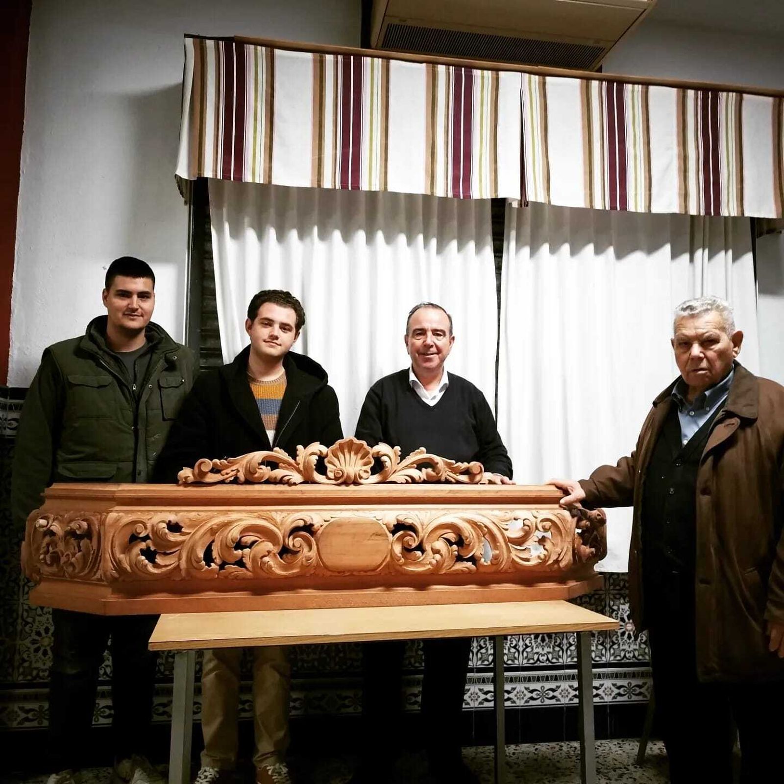 Presentación del frontal del paso que tuvo lugar en marzo