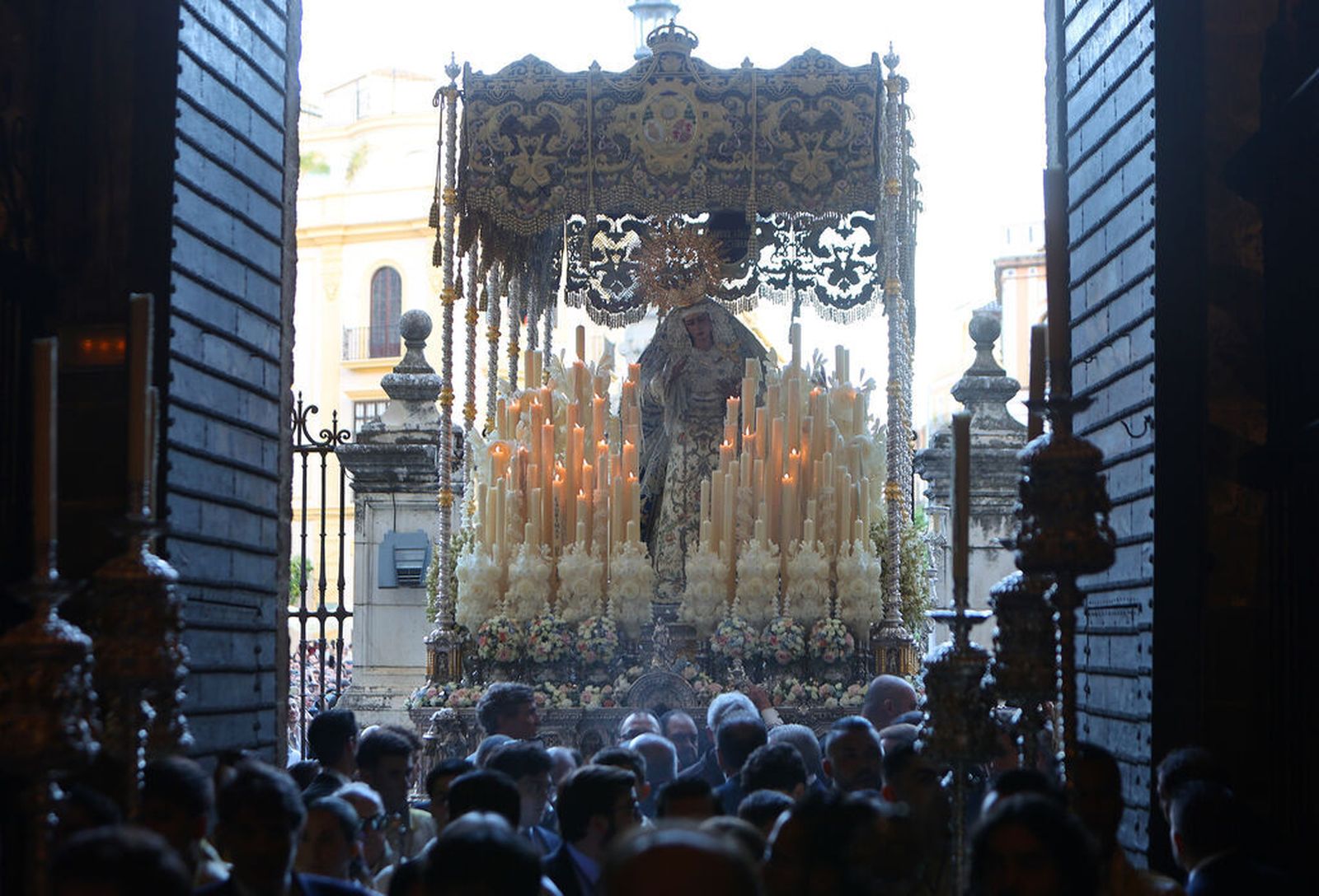 La Virgen de las Angustias entra en la Catedral el pasado 27 de octubre