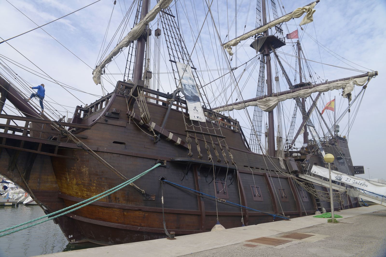 Escala del galeón Andalucía  en Algeciras