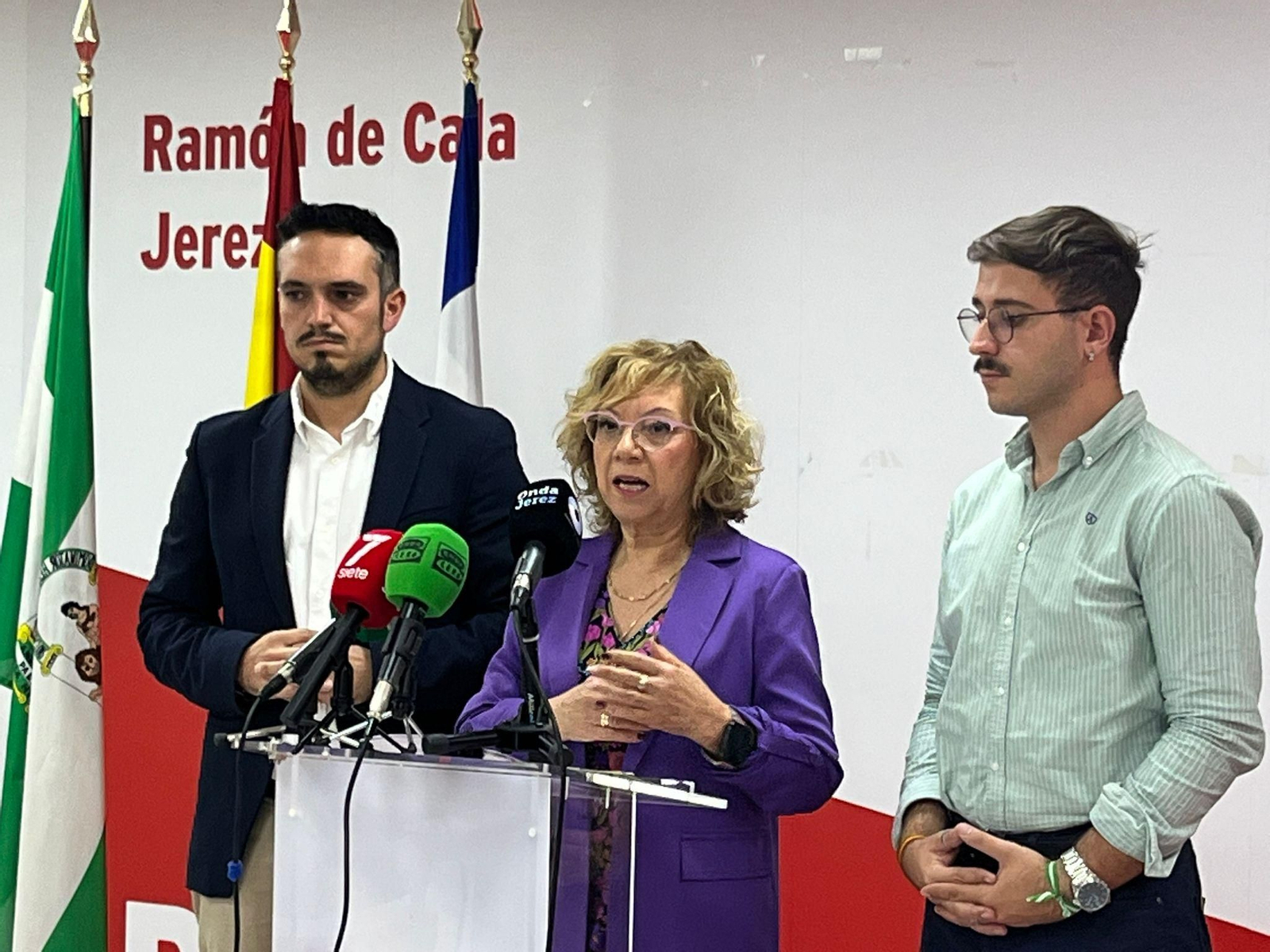 Jesús Alba, Carmen Collado y Gabriel Fabregat.