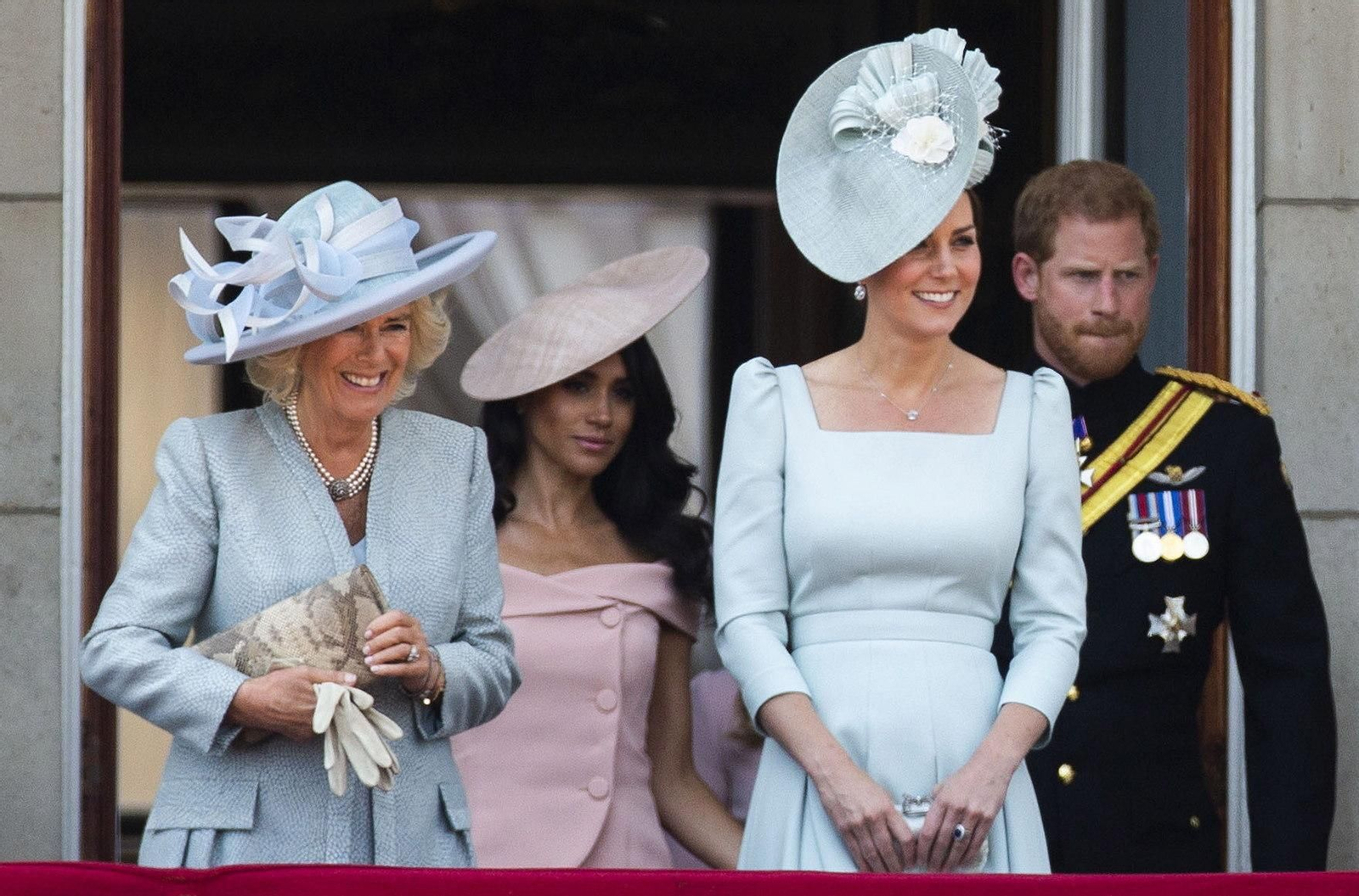 Meghan y Catherine derrocharon estilo en el "Trooping of the Colour"