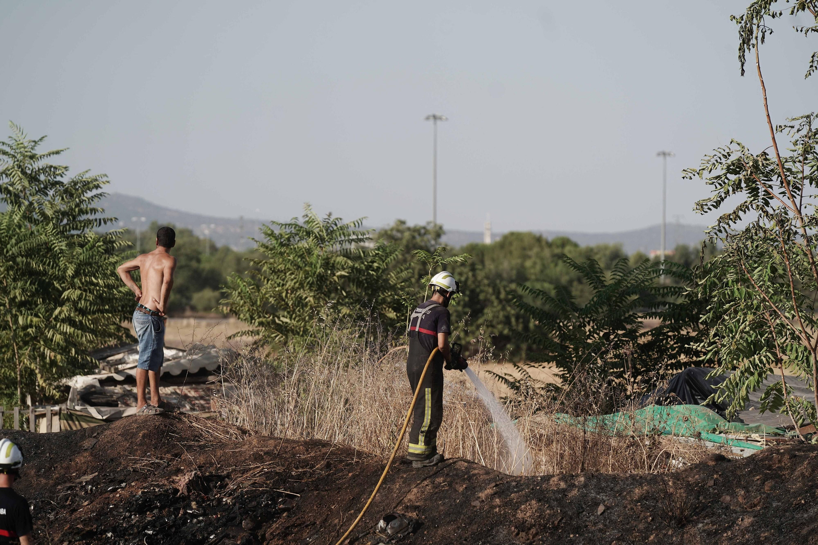 Imagen de archivo de un incendio acaecido en la misma zona.