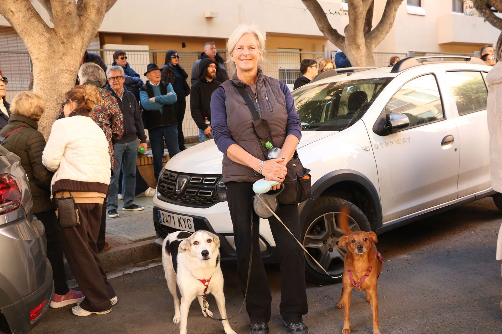 Así ha sido la bendición de las mascotas y la subasta de 'rabicos' en el casco histórico de Almería