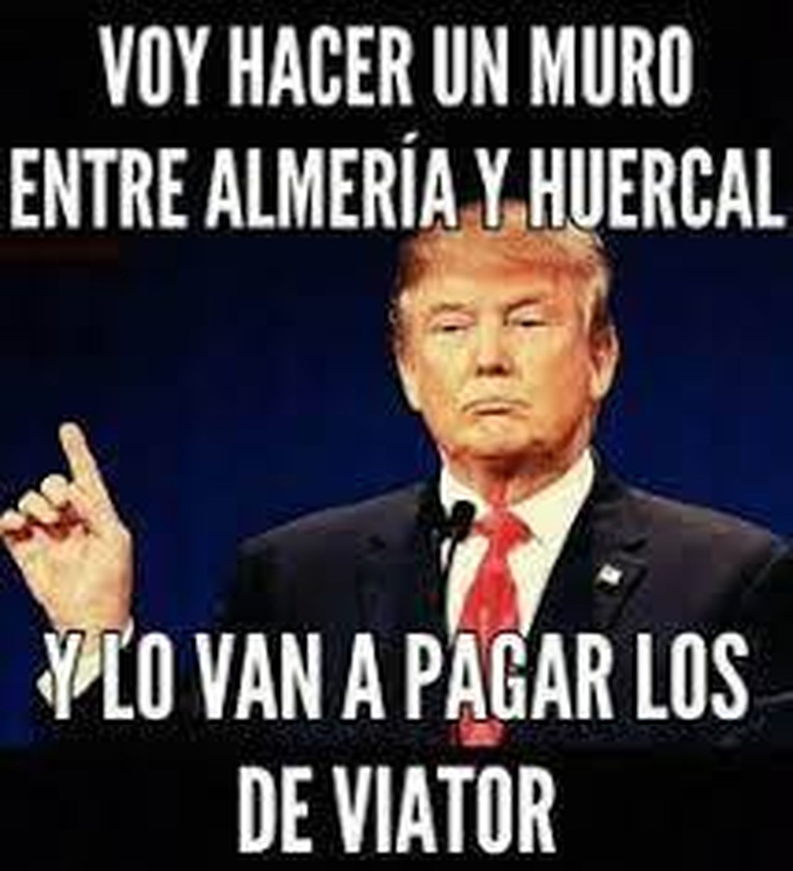 Trump dio para mucho, hasta para un muro...