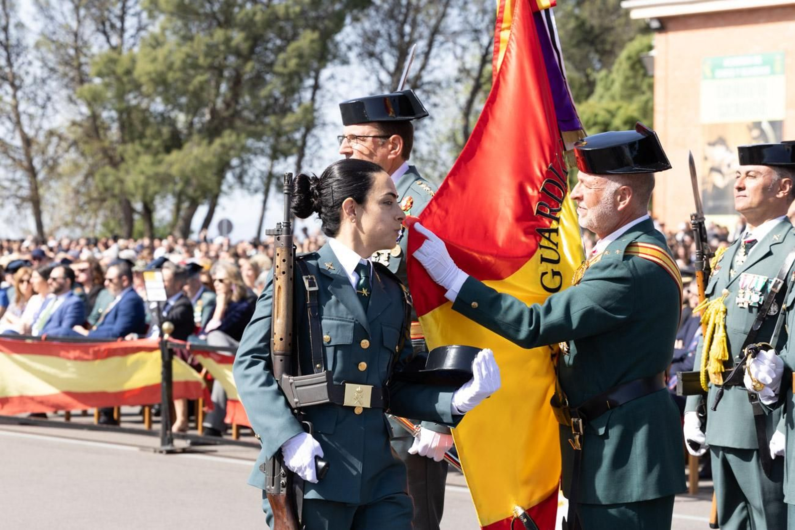 Acto de jura de bandera de la 130ª promoción de guardias civiles de la Academia de Baeza