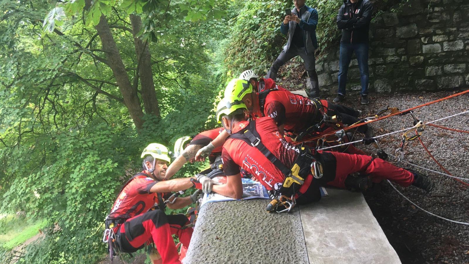 Un momento de otro rescate.