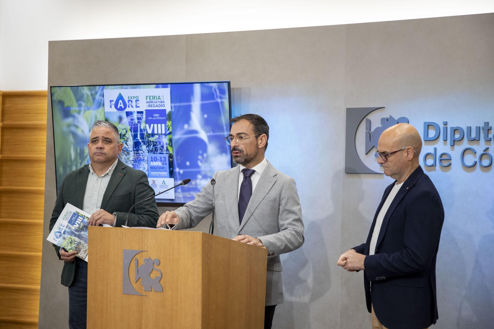 Un momento de la presentación de ExpoFare en la sala de prensa de la Diputación de Córdoba. Un momento de la presentación de ExpoFare en la sala de prensa de la Diputación de Córdoba.