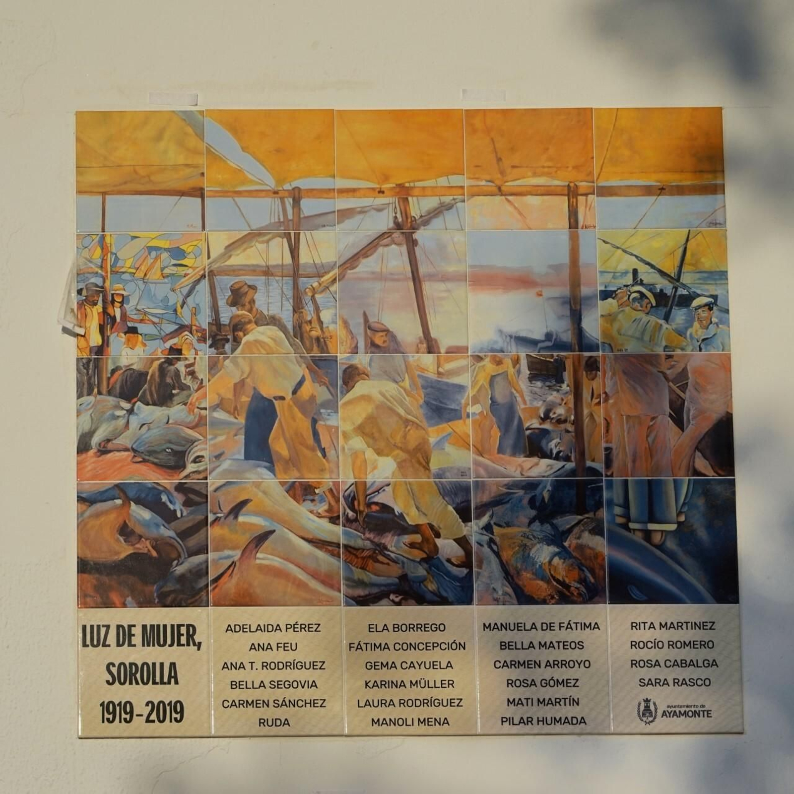 Azulejo conmemorativo.