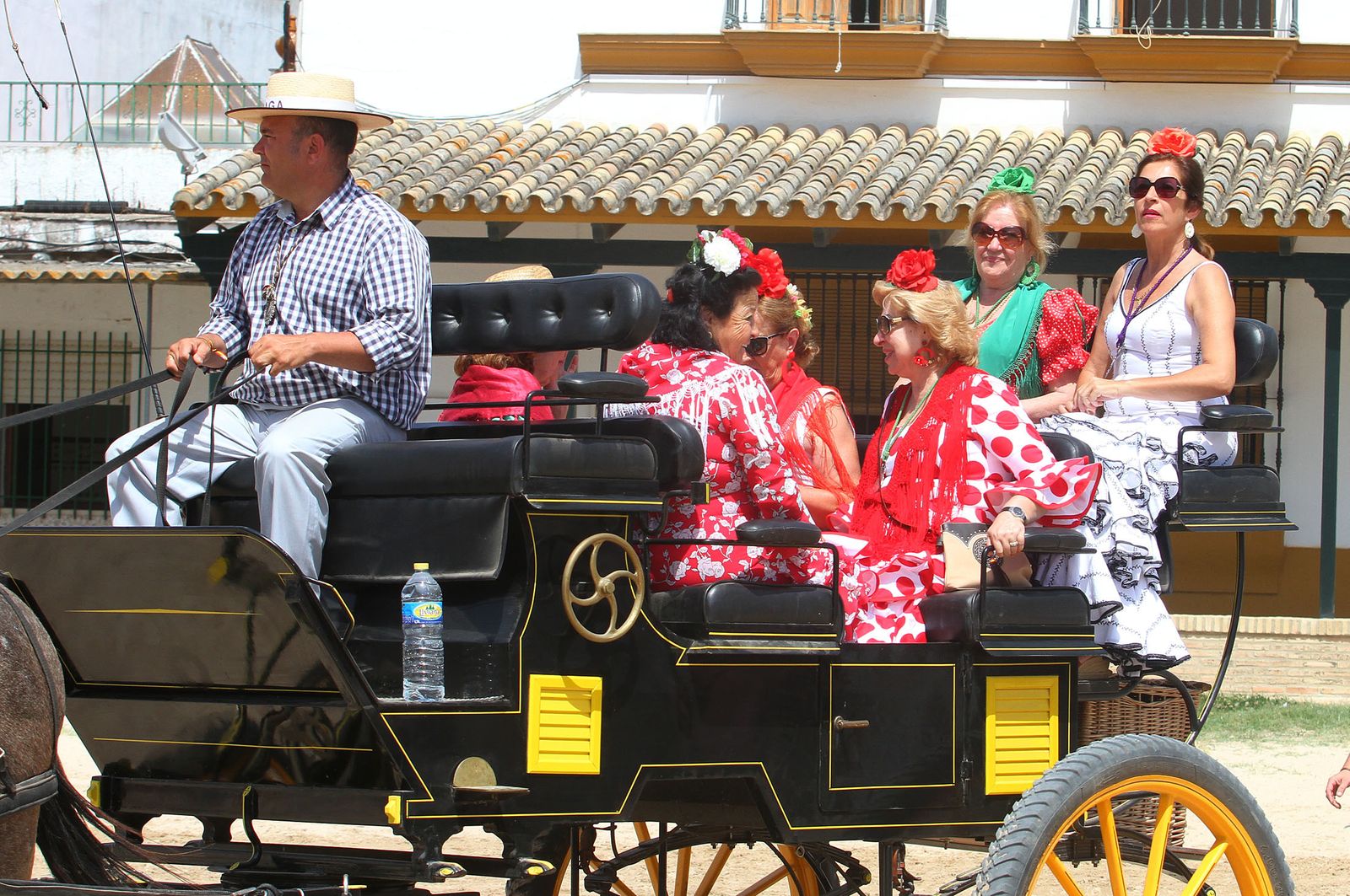 Ambiente en la aldea del Rocío.