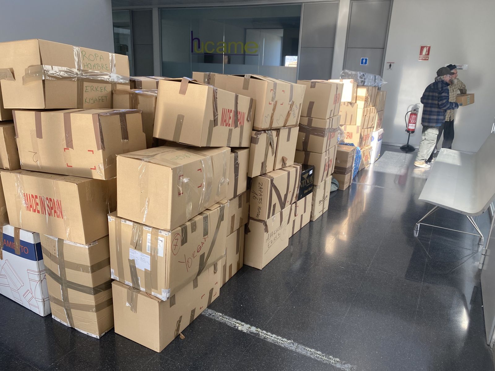 La ayuda granadina para las víctimas del terremoto de Turquía empieza a salir hacia Madrid