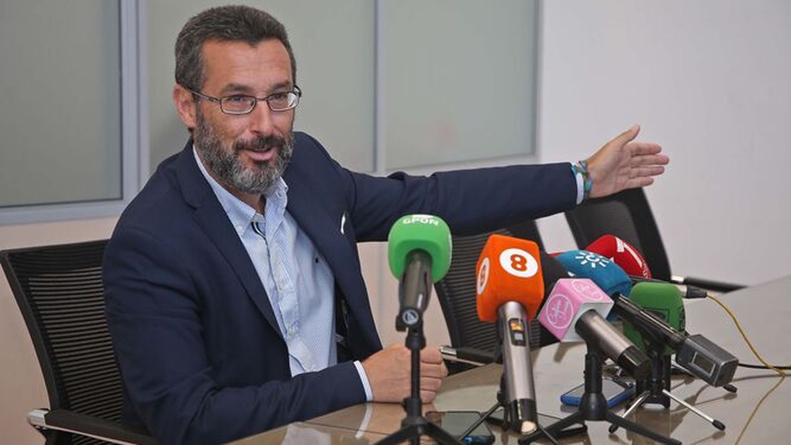 Juan Franco, durante una rueda de prensa.