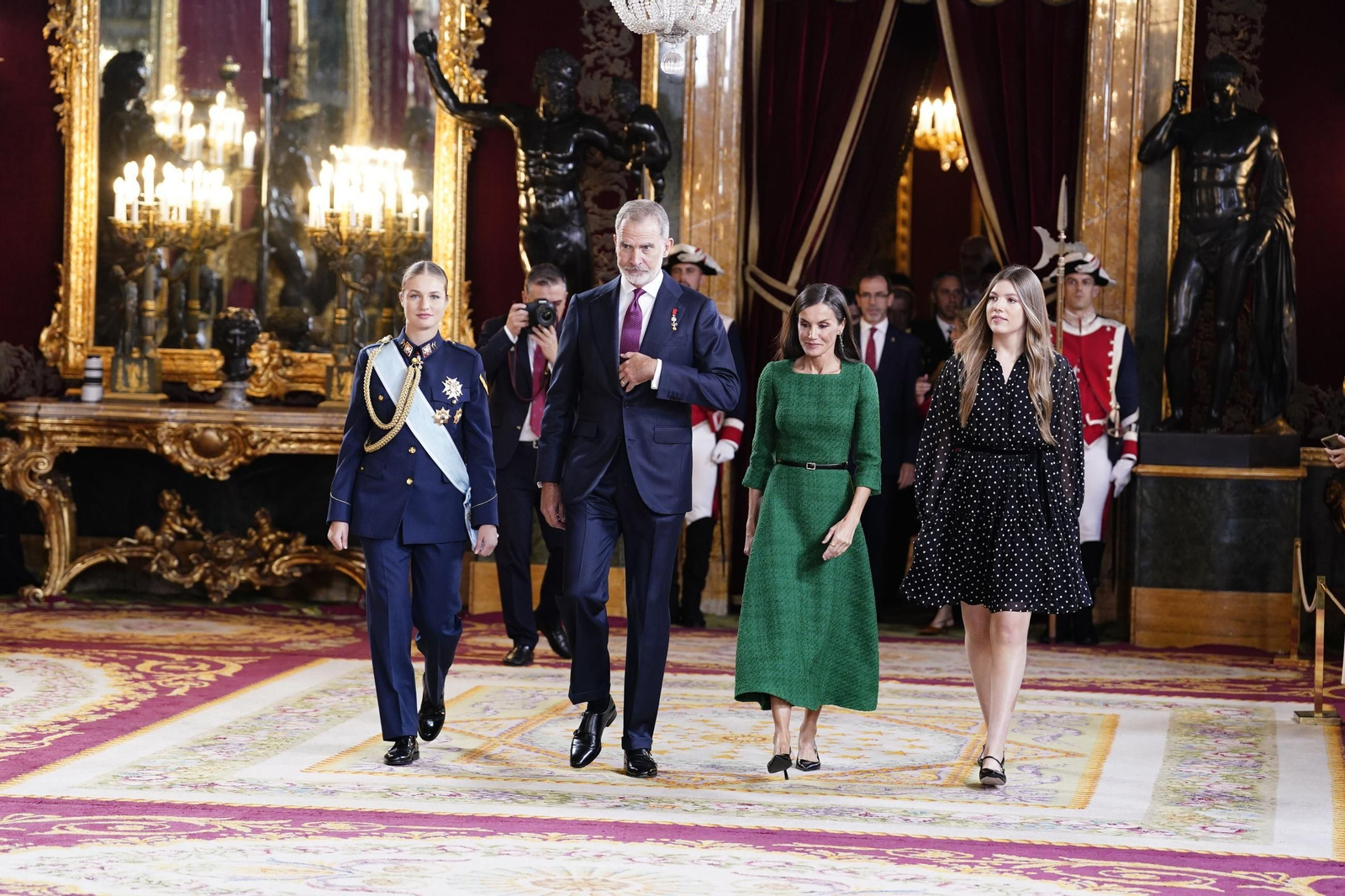 Las fotos de la recepción del Rey por el 12 de octubre