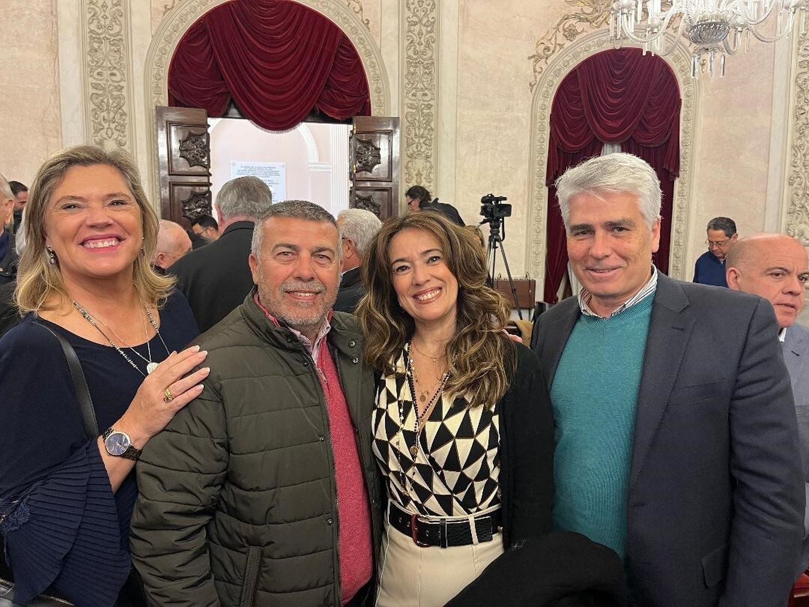 Lola Palomino, Juan Tey, Fátima Rodríguez y Vicente Sánchez.
