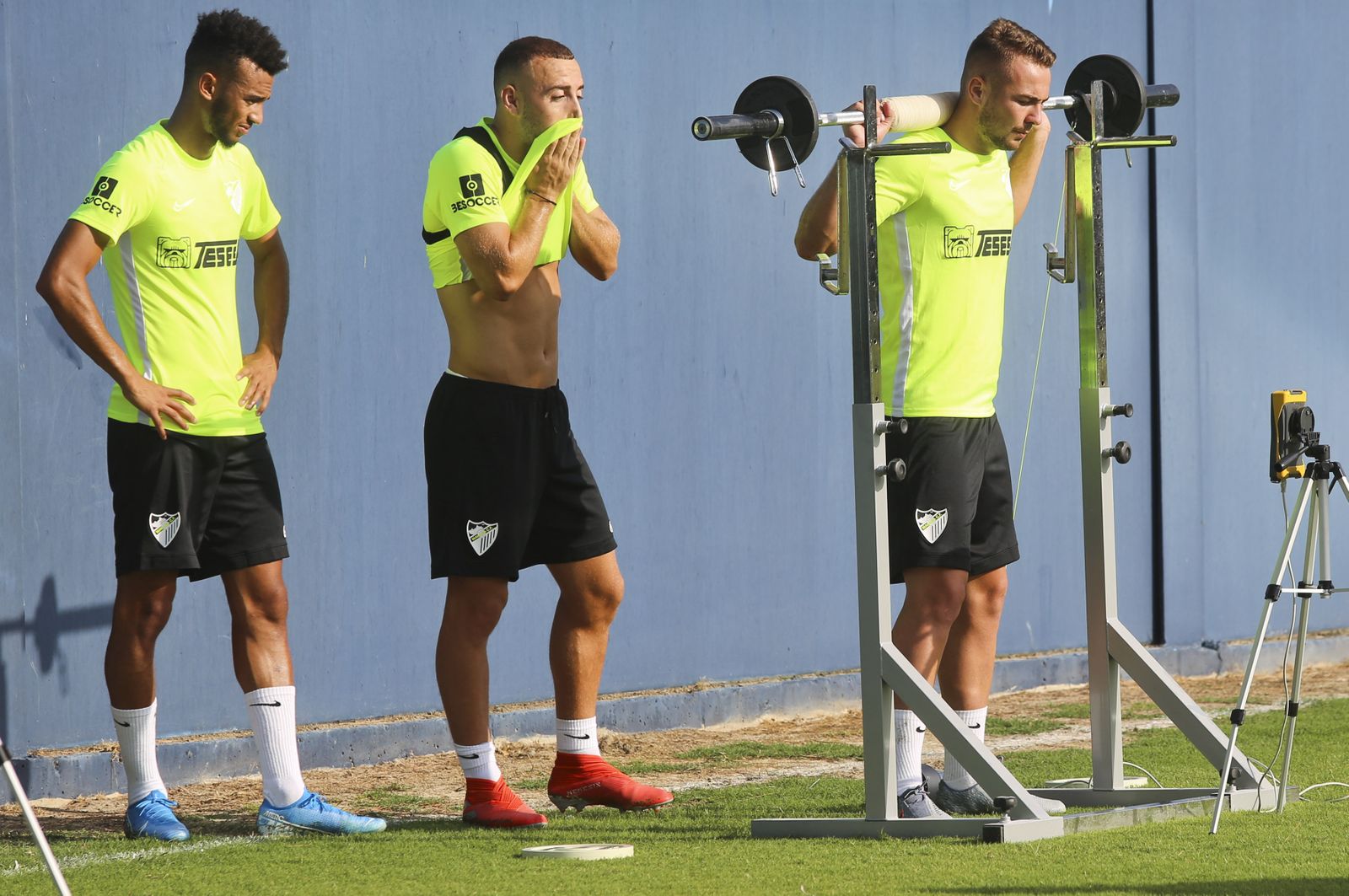 Las fotos del entrenamiento del Málaga en el Anexo de La Rosaleda