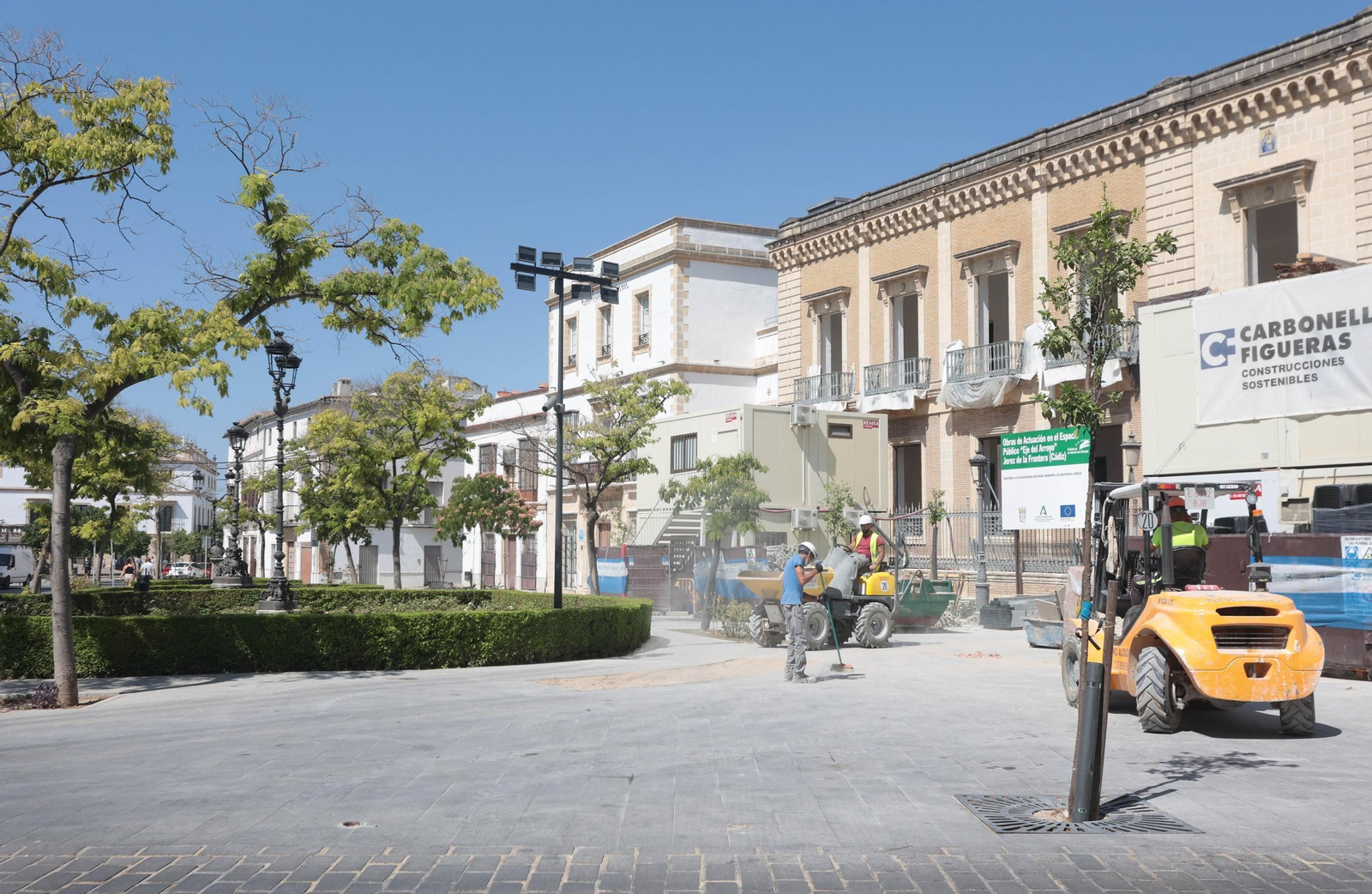 Imagen de este pasado verano de la plaza del Arroyo.