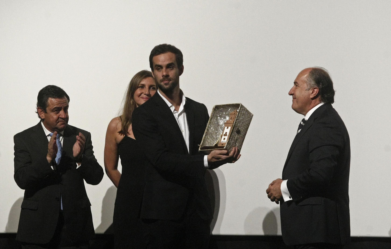 Curro Sánchez Varela, en Algeciras durante la presentación del documental sobre su padre en 2015.