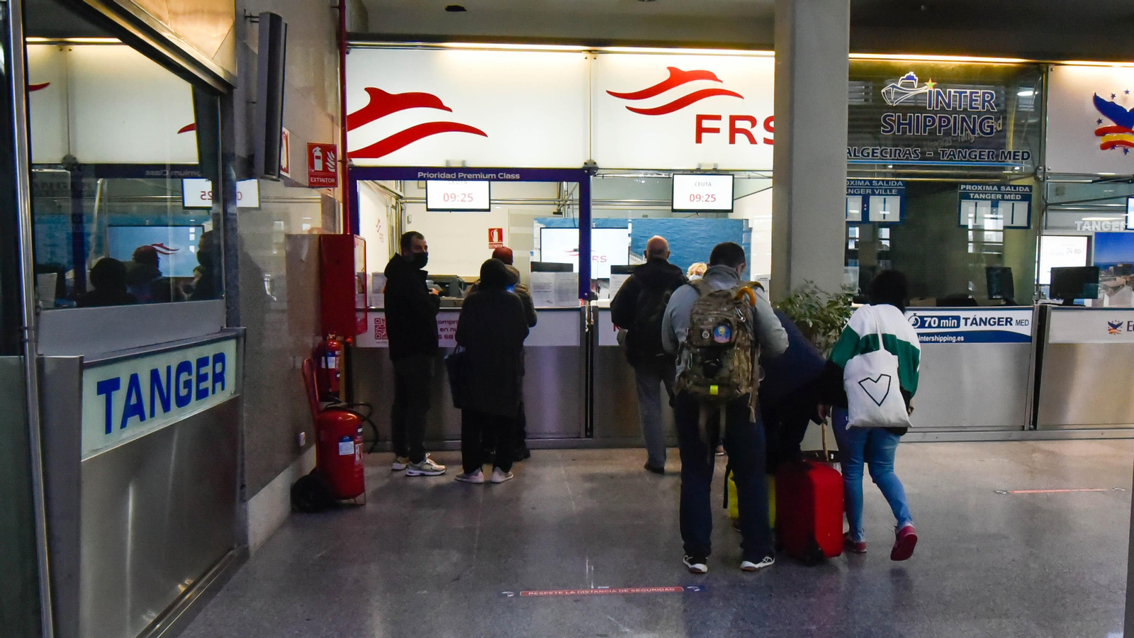 Primer día de viajes en ferry de Algeciras a Tánger-Med tras la pandemia