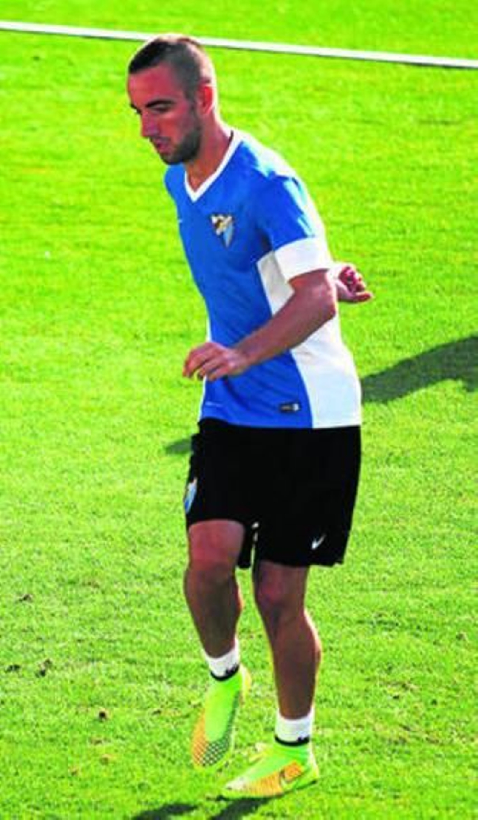 Darder en un entrenamiento de esta temporada.