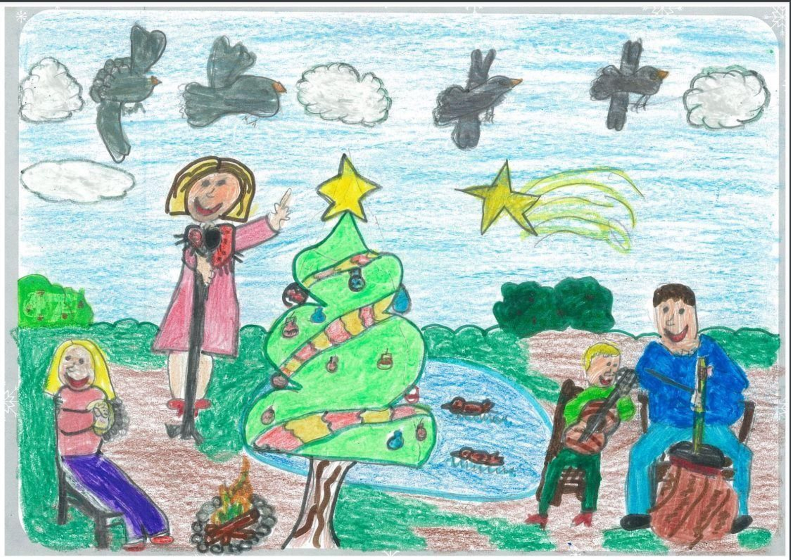 Dibujos ganadores del Concurso Escolar 'Dibuja y pinta la Navidad 2021'