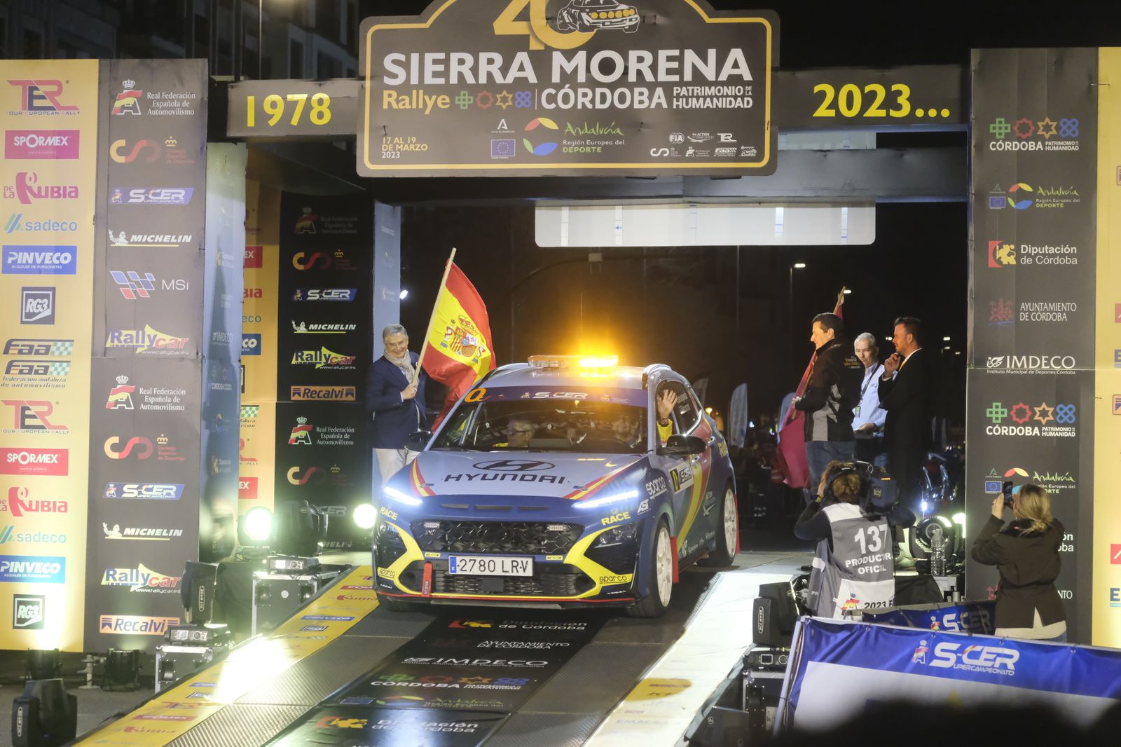 Así ha sido la ceremonia de salida del Rallye Sierra Morena 2023