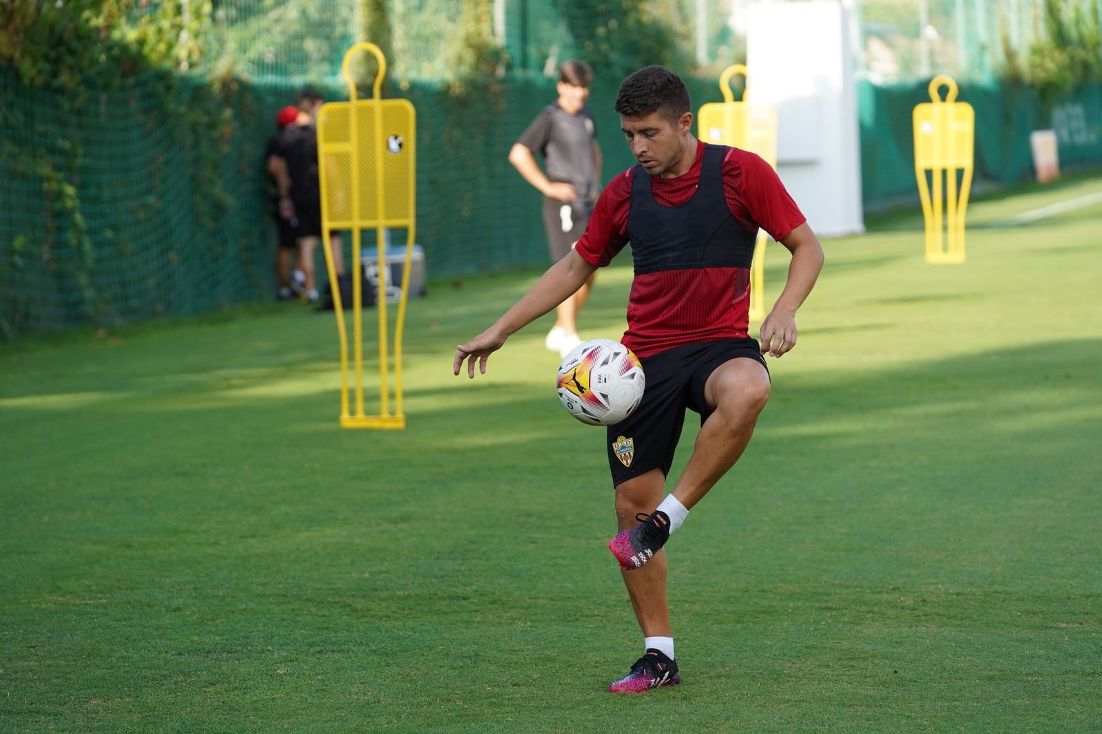 Imágenes del entrenamiento matinal de la UDA de este martes