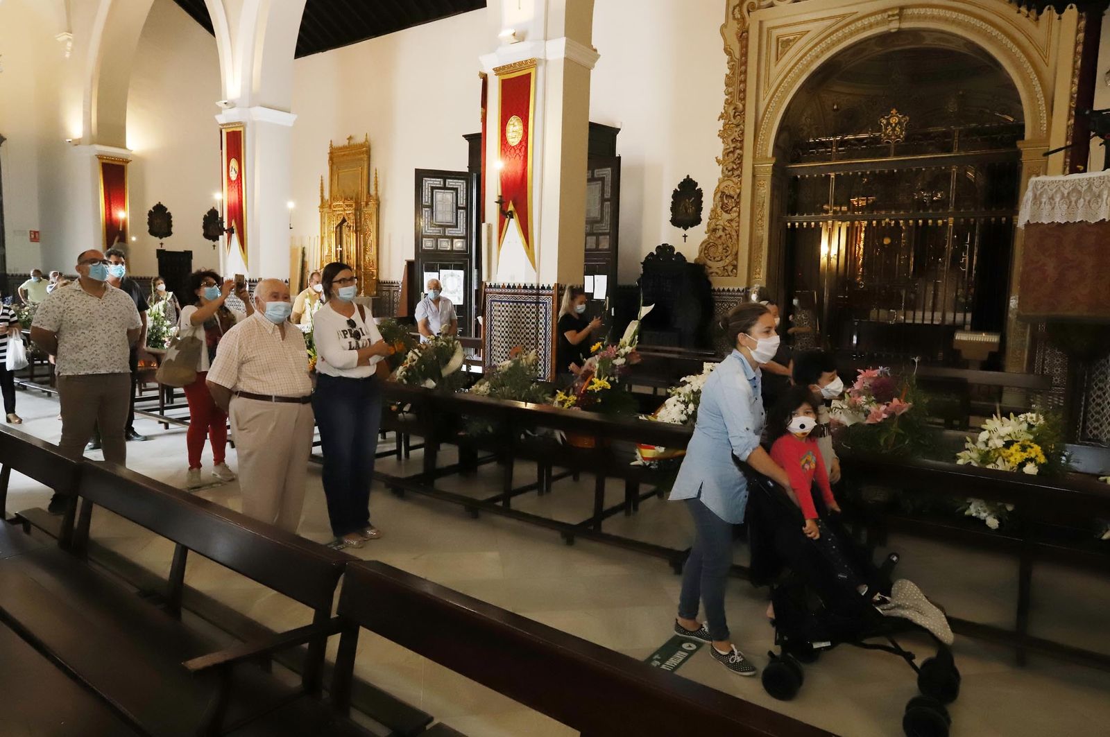 Imágenes de la Virgen del Rocío en el Lunes de Pentecostés 2020