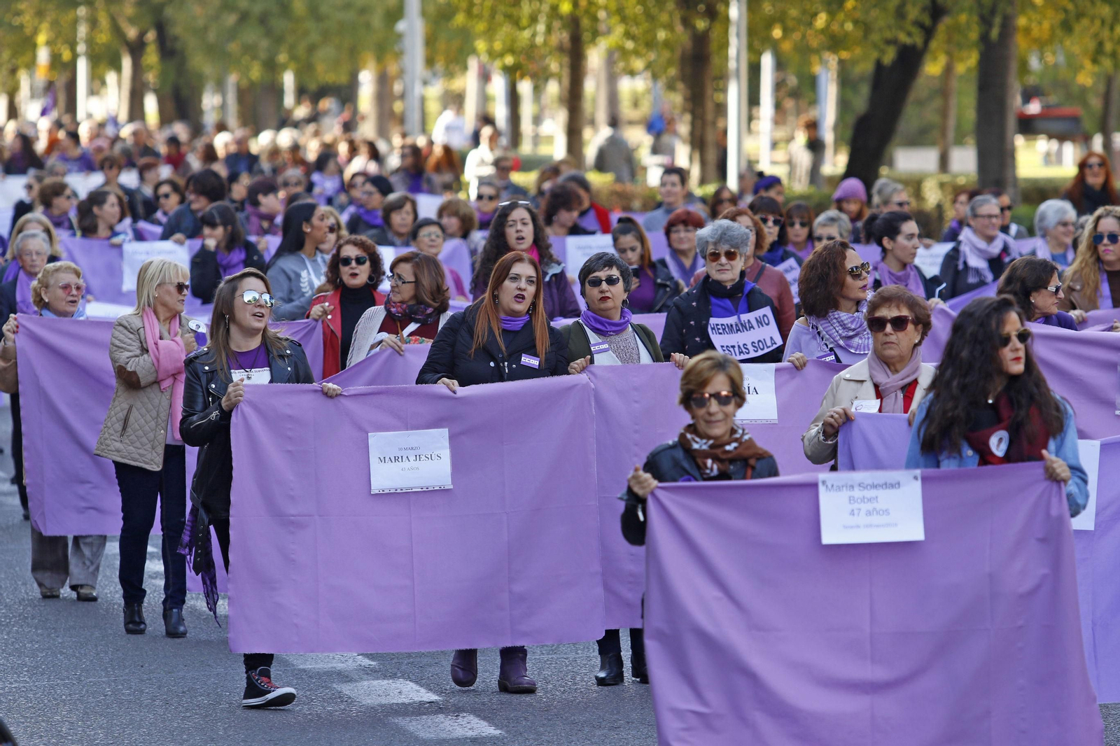 Asistentes a la manifestación del 25N del año pasado en Córdoba.